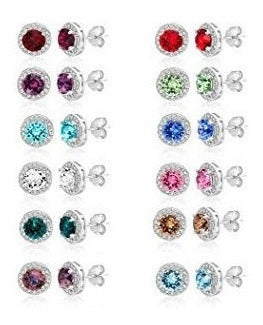 Devin Rose Aretes Redondos De Plata