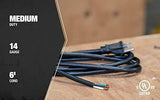 Cable 09716 14/3 Sjtw Cable De Repuesto Para