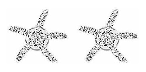 aretes 14k Oro Blanco