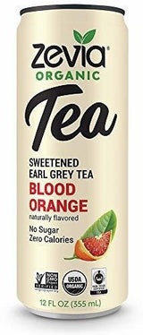 Zevia Organic Earl Grey Tea Orange Blood, 12 unidades, Bebida