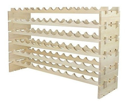 Estante De Vino De Madera Maciza
