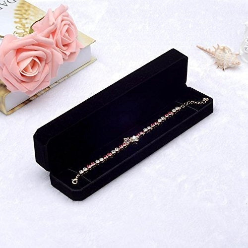 Collar de pulsera de terciopelo negro