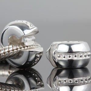 Clip Lock Charm Auténtico Plata De Ley 925 Tapones De Clips