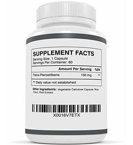 Cápsulas De 150 Mg De Pterostilbeno De Vitamonktm
