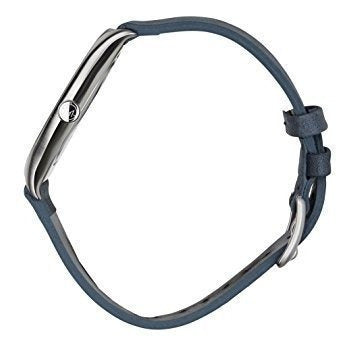 Reloj unisex extraplano en plateado  negro