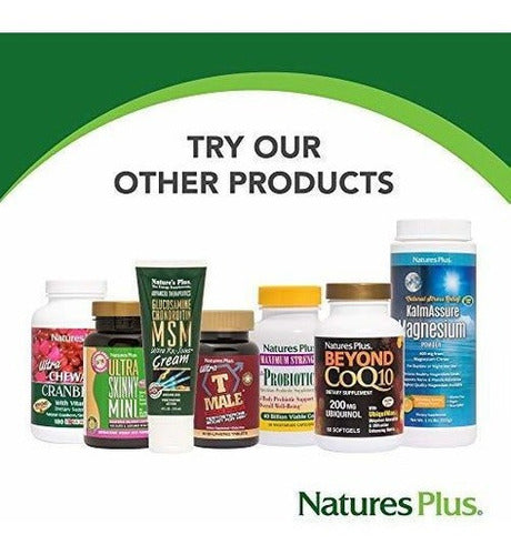Natures Plus Ultra Hair Plus - 500 Mg Msm, 60 Tabletas