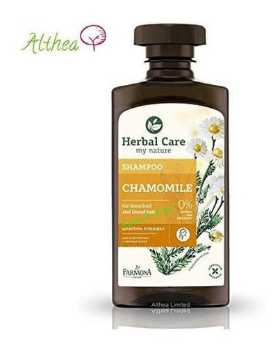 Champú de manzanilla para cabello blanqueado y rubio