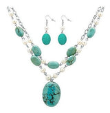 Collar De Aretes De Plata Con Joyería