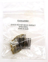 Espécimen de esquisto  granate de mica metamorfica