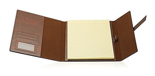 Carpeta De Cartera De Cuero Padfolio De Gallaway: Perfecta