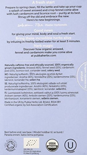 Prunelax Pukka Herbal Teas Desintoxicación Orgánica Hinojo