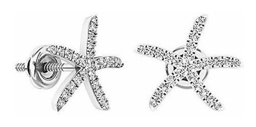 aretes 14k Oro Blanco