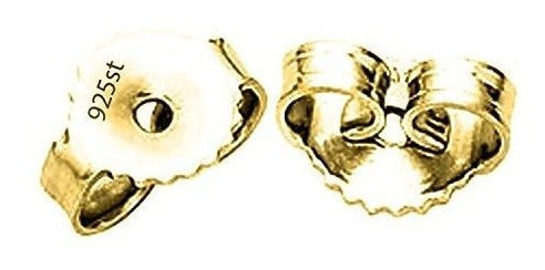 Aretes De Circonitas Cúbicas De Oro De 14 Quilates. Peso