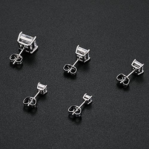 Pendientes Con Diseño De Princesa Cubic Zirconia En Oro