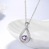 Joyería de amatista natural para mujer