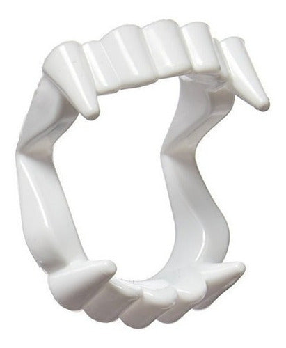 Colmillos De Vampiro Blanco Dientes De Plástico