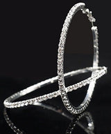 Pendientes De Aro De Plata Chapada Con Diamantes
