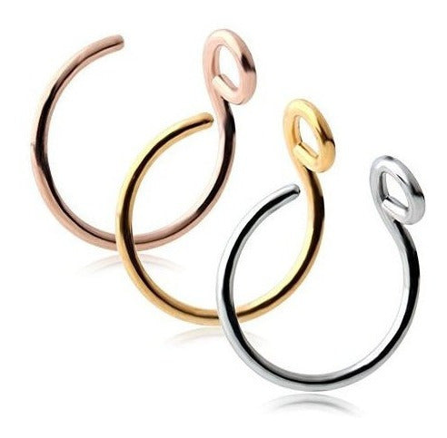 juego de aretes de nariz
