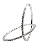 Pendientes De Aro De Plata Chapada Con Diamantes