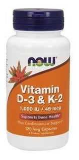 Vitamina D-3 Y K-2 120 (paquete De 2)
