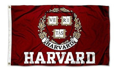 Bandera De La Universidad Grande De Harvard Crimson