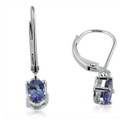 Aretes Genuinos De Tanga Con Espalda De Palanca En Plata