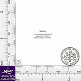 Square Princess Cut 5mm Blanco Cubic Zirconia .925 Sterling
