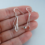 Aretes Con Utensilios De Cocina De Plata Esterlina