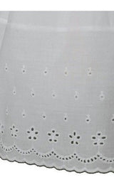 Vestido De Bautizo 100% Algodón Vestido De Bautizo Con Borde