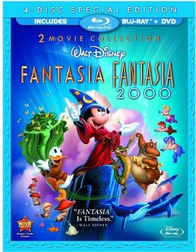 Fantasia / fantasia 2000 (combo De Cuatro Discos Blu-ray