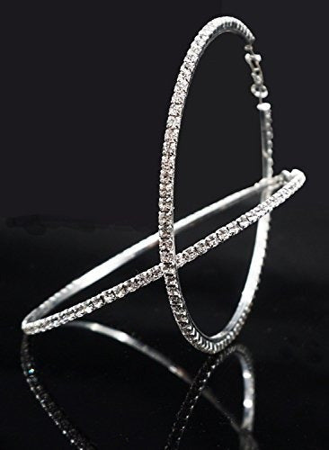 Aretes de aro para boda con cristales