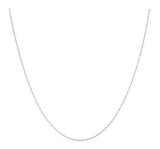 Collar De Cadena De Cuerda Ligera Kooljewelry Platinum 950