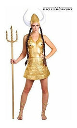 Disfraz De Mujer Grande Viking Small Gold