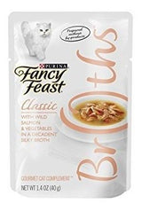 Purina Fancy Feoth Broths Clásico Con Salmón Salvaje