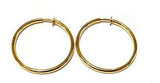 Pendientes Con Clip Pendientes De Aro Redondos Dorados