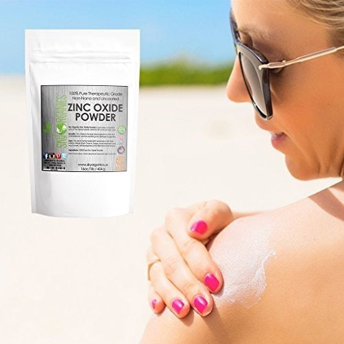 Polvo De Óxido De Zinc De Sky Organics 16oz