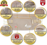 Rfid Money Belt Para Viajar Con Rfid Que Bloquea Las Mangas