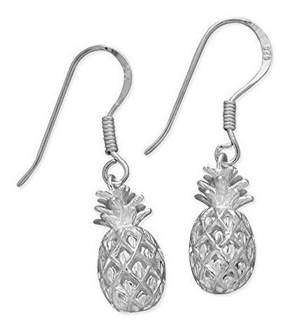 Pendientes De Piña De Plata Esterlina