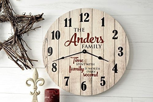 Reloj personalizado de madera