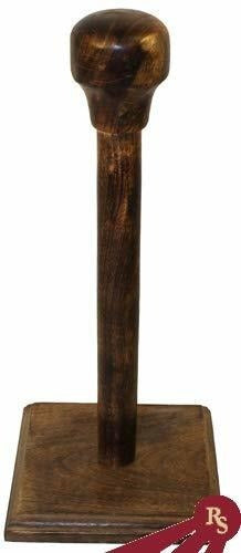 Soporte de madera para casco