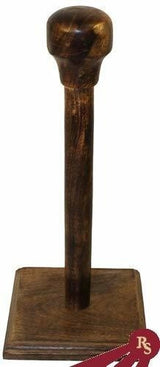 Soporte de madera para casco