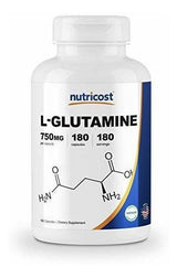Nutricost L-glutamina 750mg; 180 Cápsulas