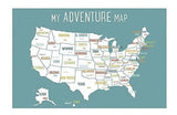 Impresión De Arte Del Mapa De Pared De Usa