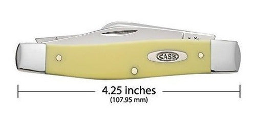 Navaja de bolsillo Sintético amarillo grande