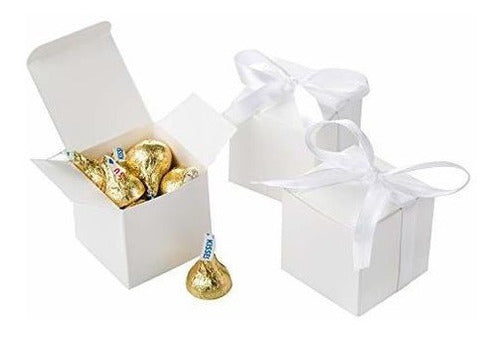 caja Gift Candy Box A Granel 2x2x2 Pulgadas Con Blanco