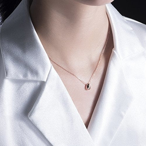 Fonsalette Llanura Colgante Collar De Plata Esterlina