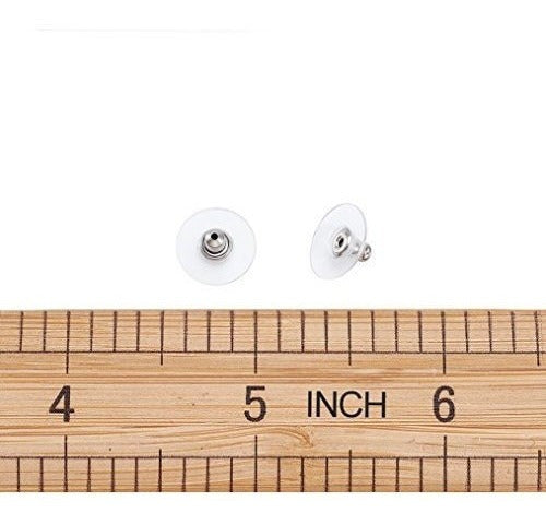 Kissitty 100 Pares De Aretes Hipoalergénicos De Acero
