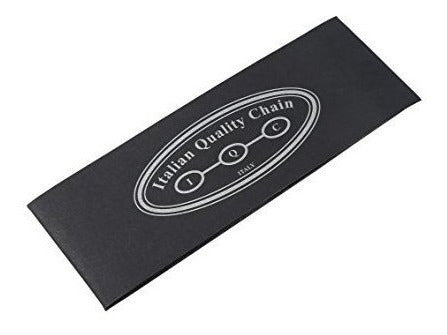 Collar De Cadena De Caja Redonda De Plata Esterlina 925 De