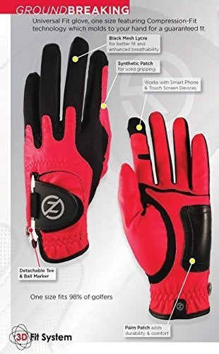 Guante De Golf Zero Friction Performance Para Hombre, Mano