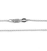Plata De Ley 925 .8mm Cadena De Cable Cierre De Pinza